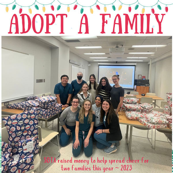 Each year, SOTA participates in the RUSH Adopt-a-Family Program