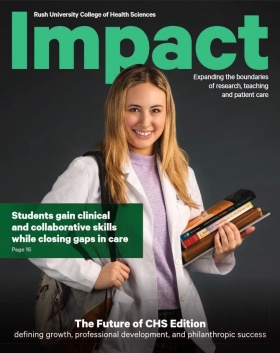 College of Health Sciences Impact magazine cover