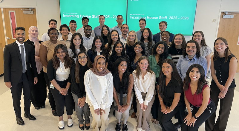 Internal Medicine residents pose for a group photo. 