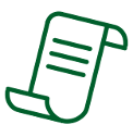 Icon of a scrolling document