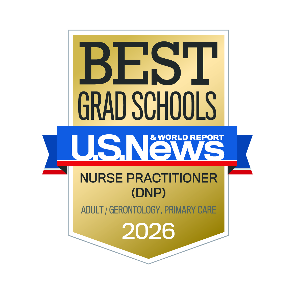 2026 USNWR Badge for Adult Gerontology Primary Care