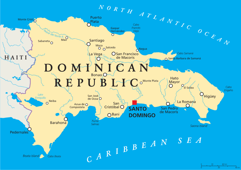 Map of the Dominican Republic