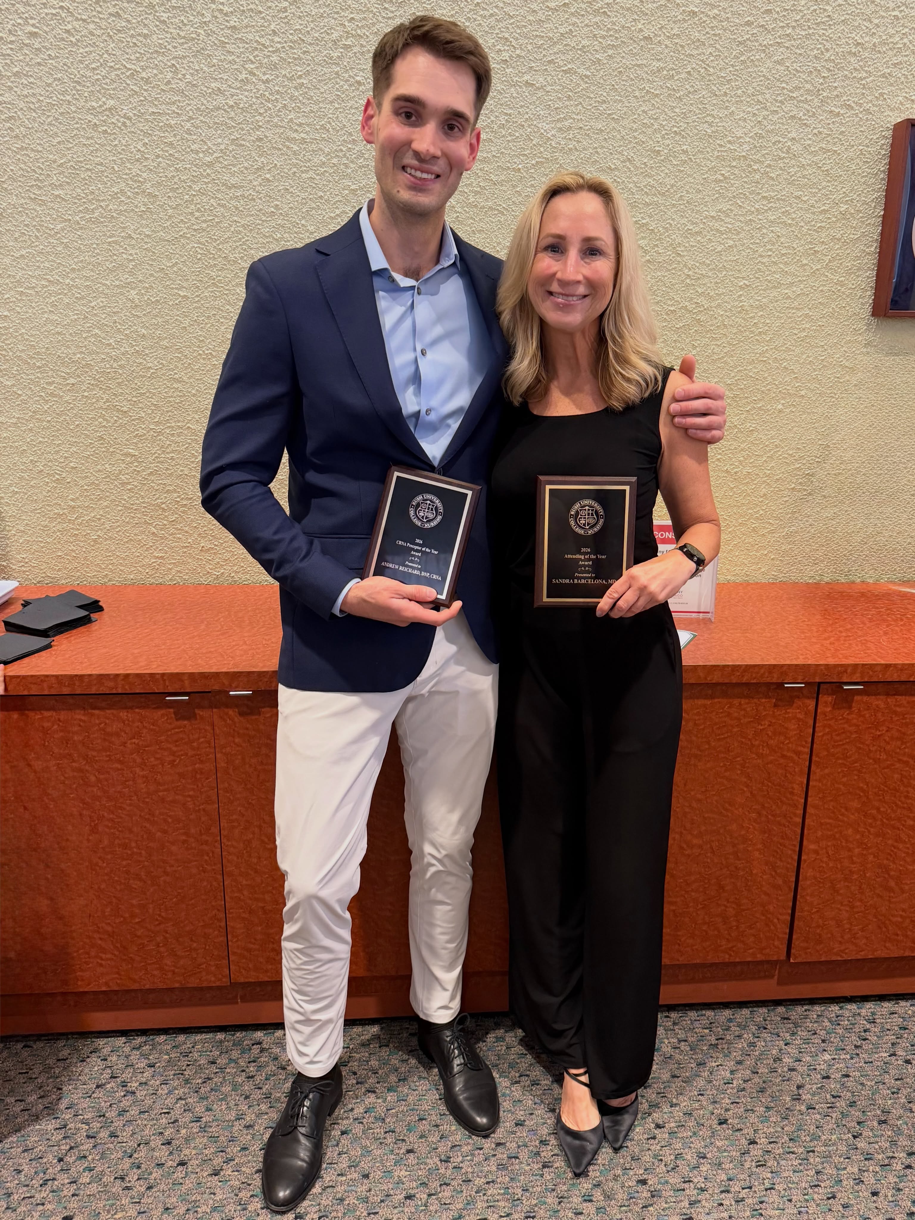 Andrew Reichard and Dr. Sandra Barcelona