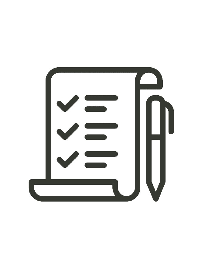 Checklist and pen icon