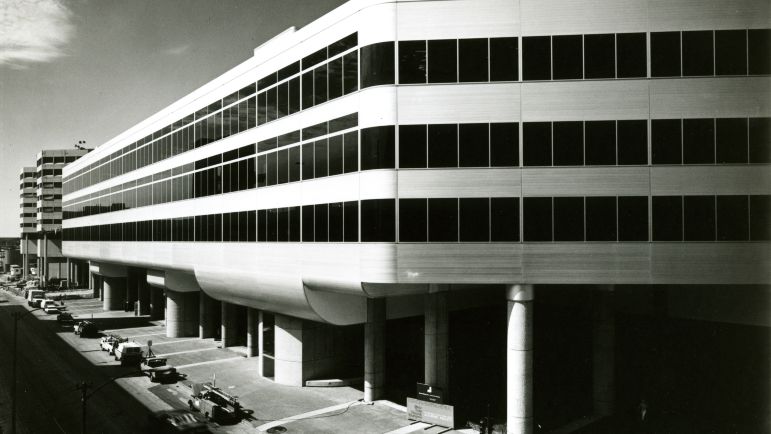Archival photo of Rush Academic Facility in 1976