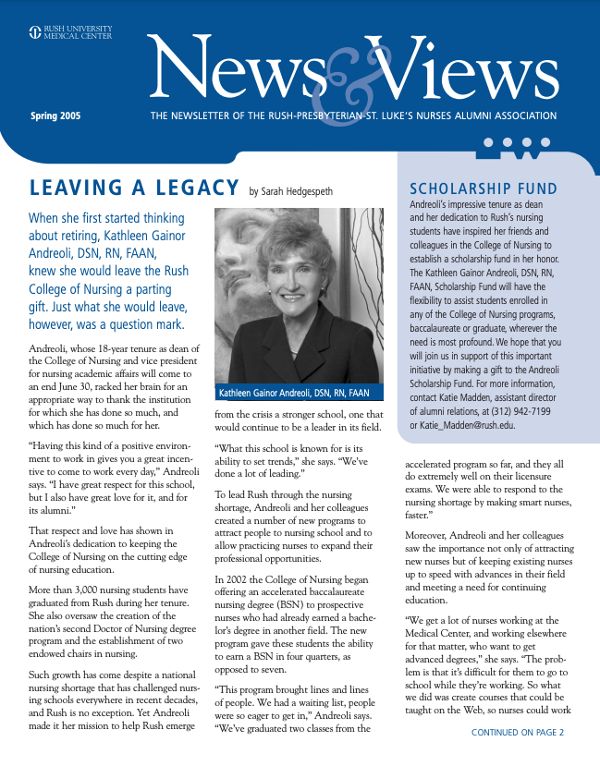 CON alumni newsletter from 2005