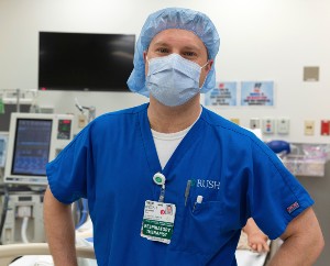 Brady Scott in the Center for Clinical Skills and Simulation