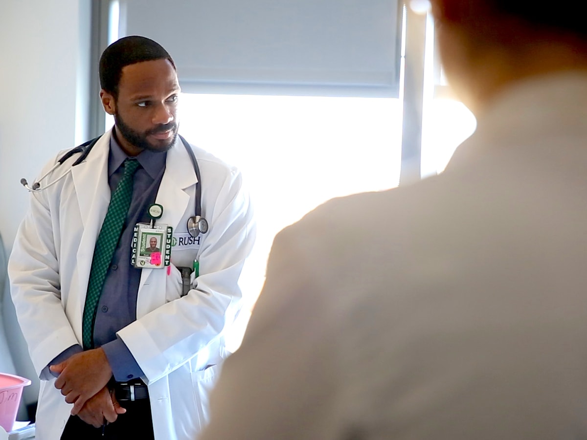 Rush Medical College student Chris Green