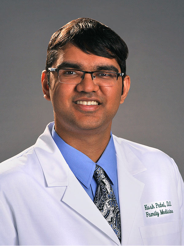 A portrait of Dr. Kush Patel.