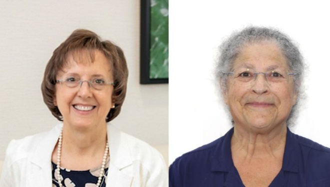 Judy Friedrichs, left, and Cheryl Zlotnick, right