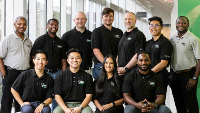 Group photo of students and faculty advisors