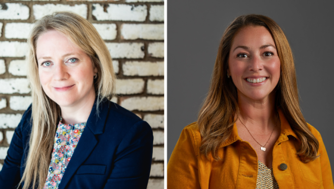 Headshots of Linda O’Kelley, MS, RNC-NIC and Heide Cygan DNP, RN, PHNA-BC