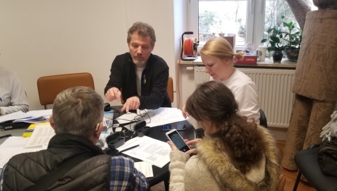 Group seated around a table