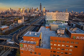 RUSH campus and surrounding neighborhood