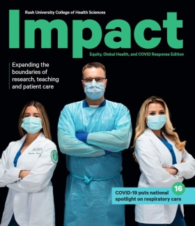 College of Health Sciences Impact magazine cover