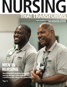 Magazine cover of Nursing That Transforms - 2023