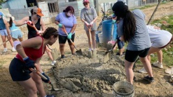 Step 2 concrete mixing