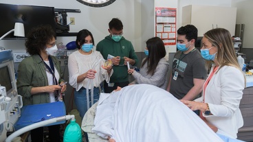 A group of nursing students