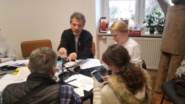 Group seated around a table