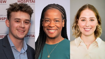 Three headshots of students