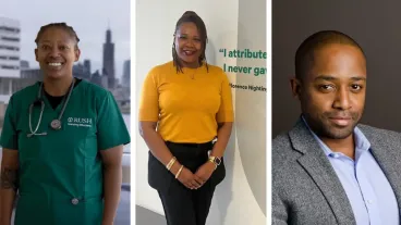 College of Nursing staff members Tawana Ellington, KimberLee Goodar and Anthony Mask