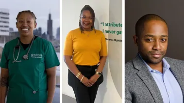 College of Nursing staff members Tawana Ellington, KimberLee Goodar and Anthony Mask