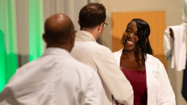 M1 at Rush Medical College receives their white coat