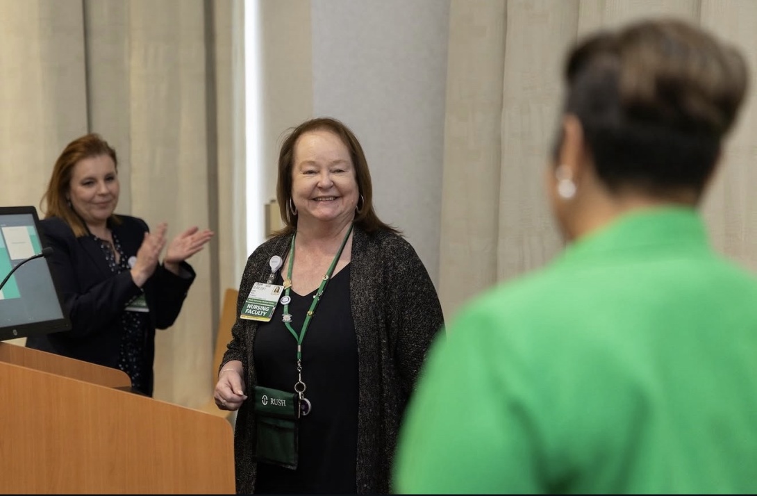 Lynn Mohr at the Faculty Excellence Awards